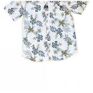 NEW SUNFISH men's grove short sleeve woven shirt in natural